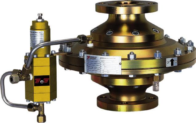 Seria VS-FL i VS-FL-FR Zawory upustowe Zawory upustowe pilotowane przeznaczone są do gazu ziemnego. Zapewniają one precyzyjną nastawę, szczelne domknięcie i dużą wydajność strumienia gazu.