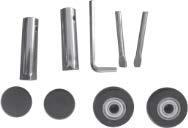 Springs, gaskets (a), plastic parts (b) 3.