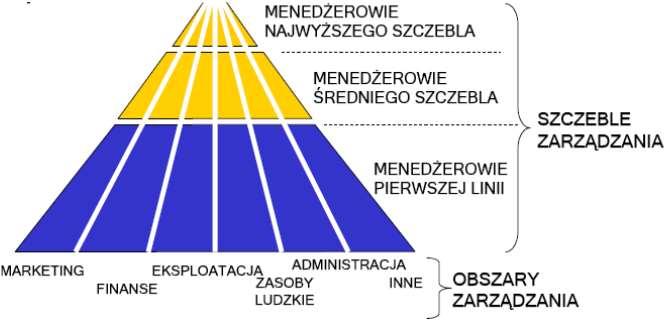 45 46 Kierownicy niższego szczebla Nadzorują i kierują pracą pracowników wykonawczych. Ponoszą odpowiedzialność za efekty tej pracy. Nie są przełożonymi innych kierowników.