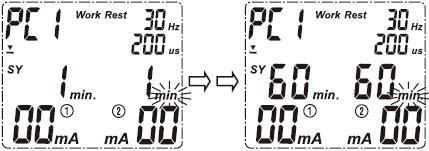Za pomocą przycisków [ ] oraz [ ] ustaw wartość w zakresie od 2 Hz do 100 Hz. 4.
