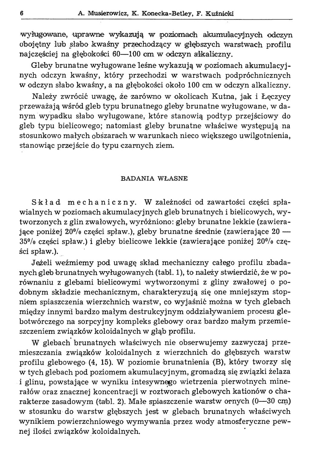 6 A. Musierowicz, K. Konecka-Betley, F.