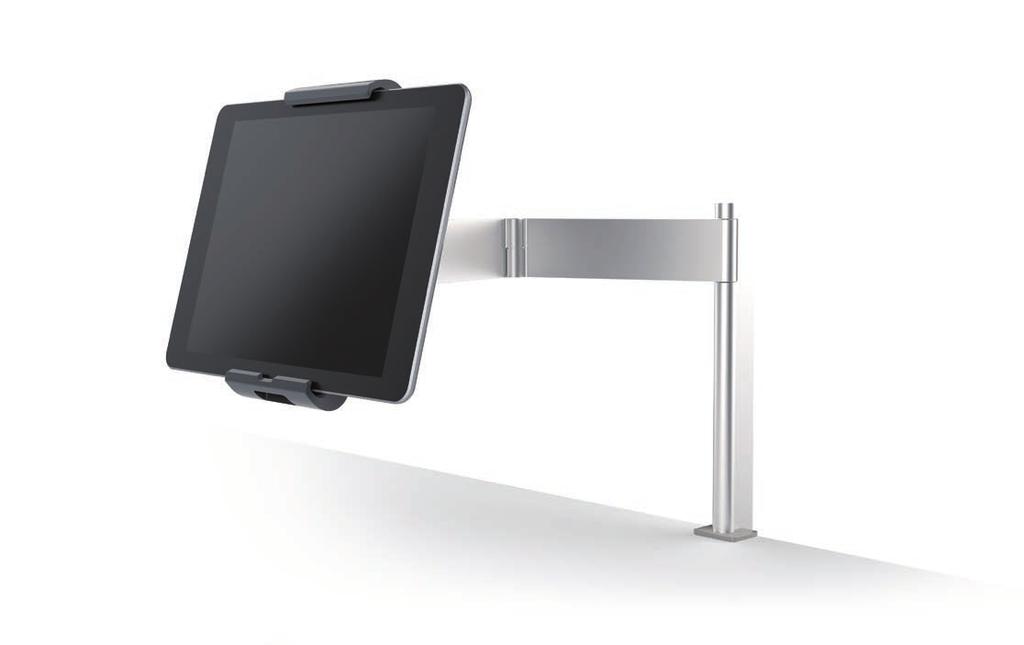 Zajmuje mało miejsca. Ergonomiczny. Zintegrowany. TABLET HOLDER TABLE CLAMP Czy preferujesz puste biurko? Nie ma problemu.