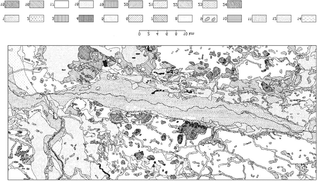 Charakterystyka geomorfologiczna obszaru położonego wzdłuż Doliny Środkowej Noteci (1980) strop glin środkowopolskich znajduje się na rzędnej między 70 a 90 m n.p.m., a ich miąższość wynosi około 50 m.