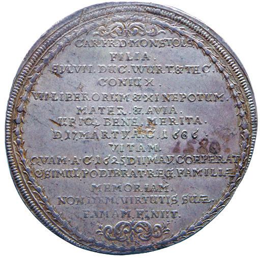 6217 R Elżbieta Maria 1686 Moneta okol.