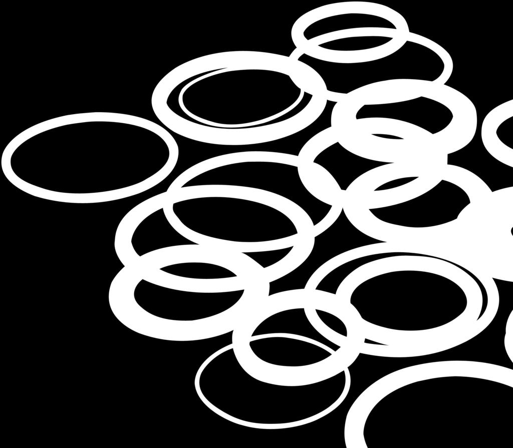 Specjalnie opracowane, złożone elastomery, najczęściej używane są jako pierścienie typu O-ring lub uszczelki