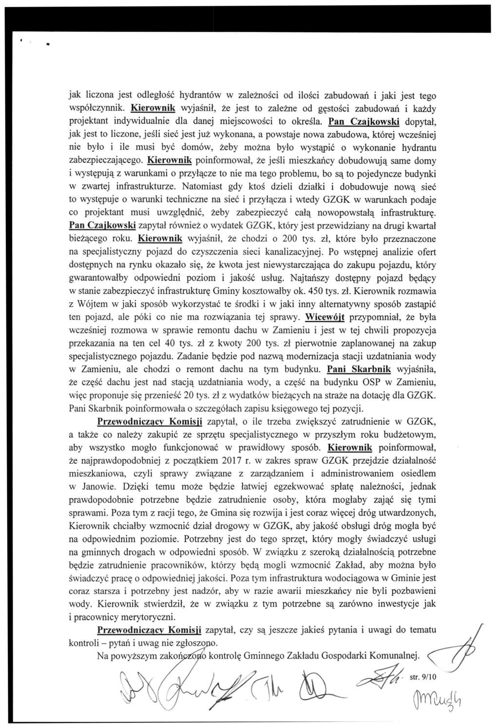 jak liczona jest odległość hydrantów w zależności od ilości zabudowań i jaki jest tego współczynnik.