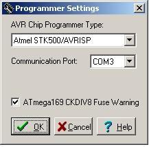 11.7 CodeVisionAVR Do programatora należy wgrać firmware STK500.