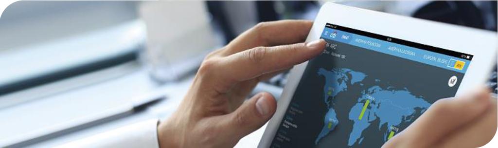 7. Dostęp na tablet Wraz z nową wersją systemu CitiDirect EB w wersji podstawowej zyskają Państwo możliwość skorzystania z nowego rozwiązania, jakim jest dostęp do CitiDirect