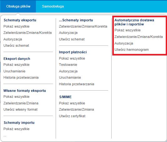 4. Zautomatyzowana dostawa raportów i plików (AFRD) Nowa wersja systemu CitiDirect EB daje Państwu możliwość skorzystania ze zautomatyzowanego procesu dostarczania raportów (np.