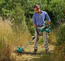 Akumulatorowe nożyce do trawy AGS zostały zaprojektowane z myślą o jeszcze szybszym i wygodniejszym podcinaniu krawędzi trawnika.
