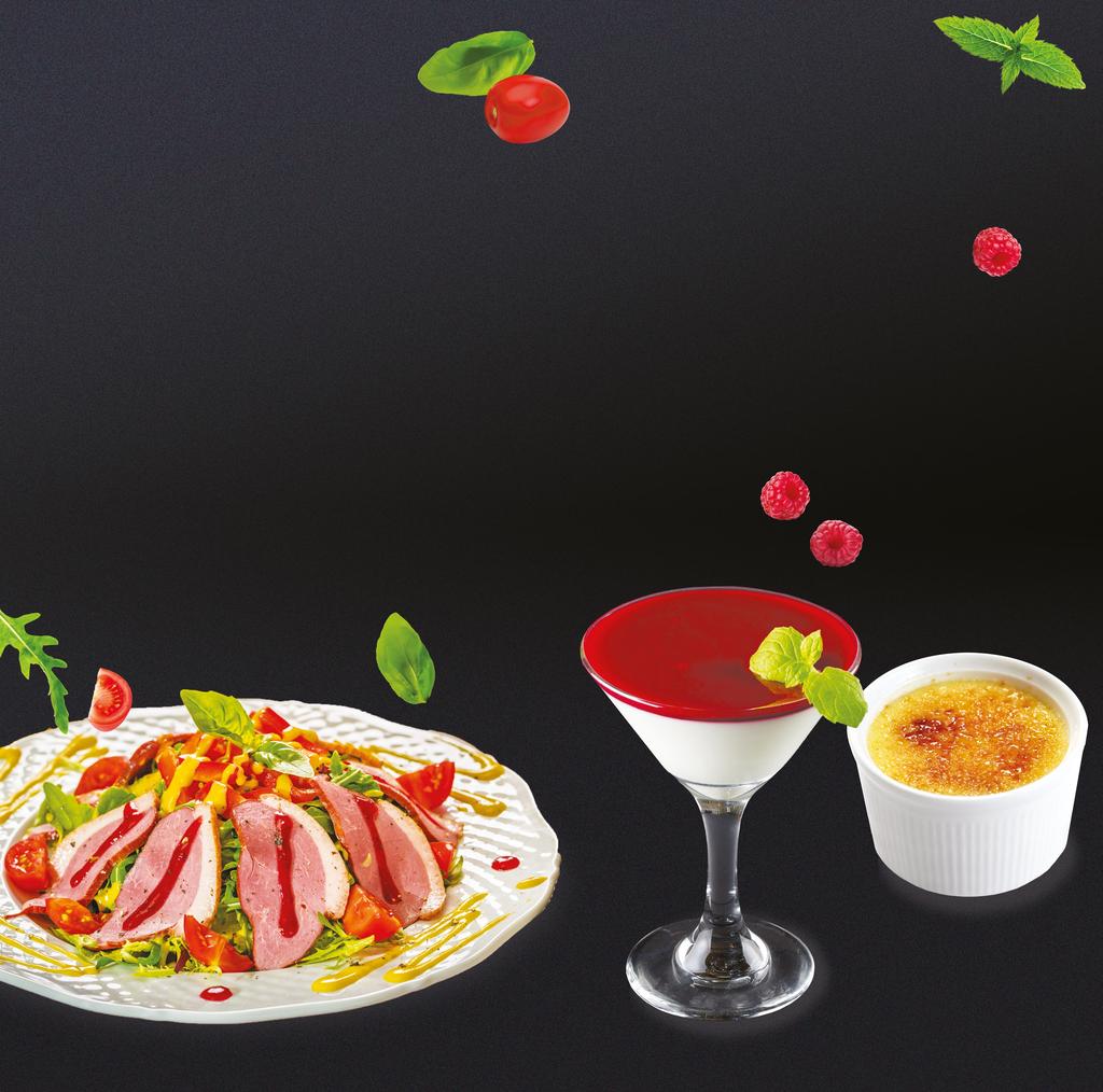 Sałatki Desery 4 Panna Cotta Mistrzowskie przepisy doskonałe w zestawie z pizzą, Słynny włoski deser na bazie śmietany z musem malinowym 0 Creme Brulee 43 Insalata a la carpaccio 24, Włoski smak,