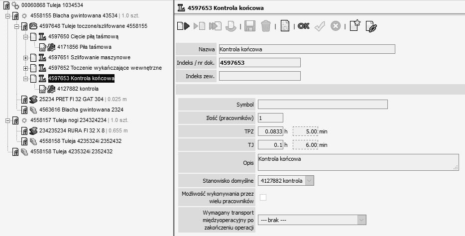kryteriów do wyszukiwania. Od jej sprawności zależy jak szybko technolog dotrze do treści, które są mu potrzebne. Takie działanie jest zgodne z koncepcja systemów CAPP typu wariantowego.