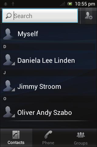 Jak odbierać dane kontaktów wysłane za pomocą usługi przesyłania wiadomości 1 Po odebraniu nowej wiadomości SMS, MMS lub e-mail otwórz odebraną wiadomość.