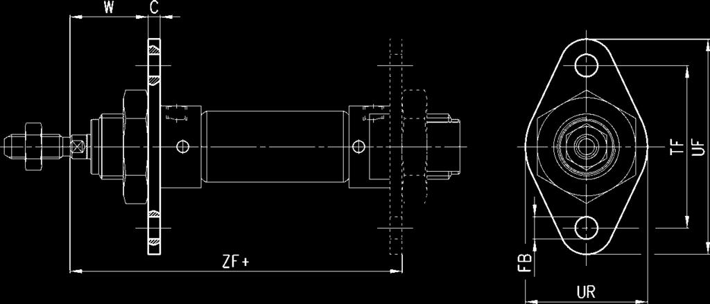 6,6 4 25 8 16 20 113,5 101,5 85,5 Kołnierz przedni/tylny FA Materiał: stal  + =