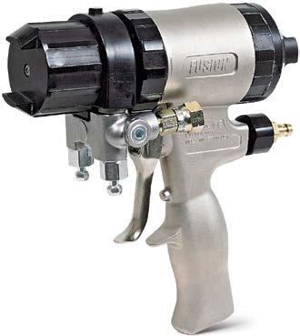Pistolety czyszczone mechanicznie Optymalne mieszanie materiału Pistolet Fusion czyszczony mechanicznie (MP) zaprojektowany do optymalnego mieszania Pełny zakres zastosowań: od małej wydajności przy
