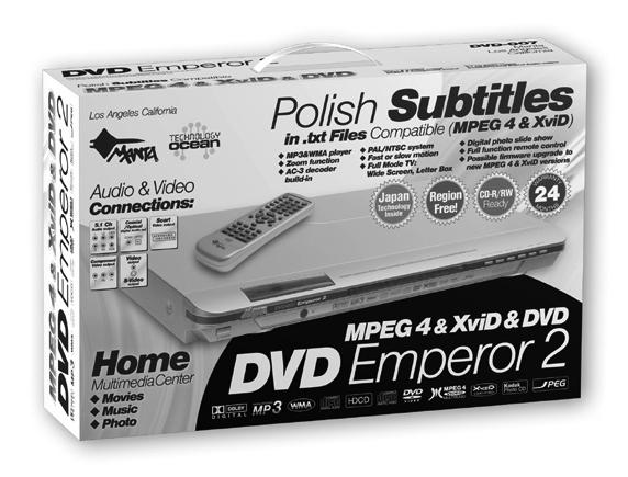 Obsługuje płyty CD 80 mm i 120 mm.