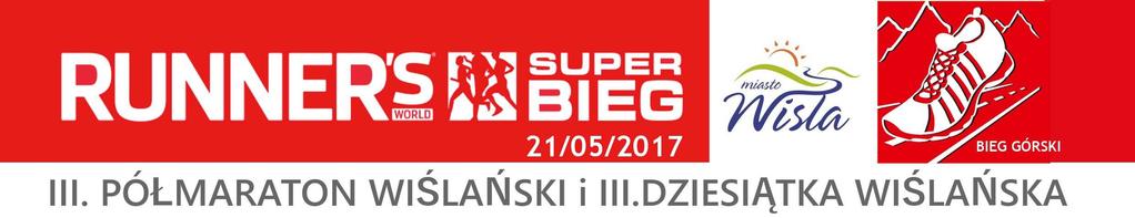 II. Półmaraton Wisła i II. Dziesiątka WYNIKI ZAWODÓW / RESULTS LIST Półmaraton 21 km Organizator: Grabek Promotion Sp. Data: 21 maja 2017 r.
