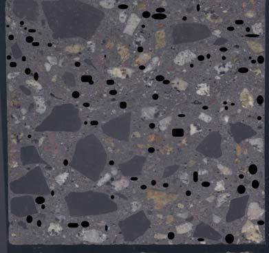 Wpływ nasączonego kruszywa lekkiego na powierzchniowe łuszczenie betonu 7 zbinaryzowanie obrazu. Na obrazach typu bitmapa elementami struktury są ziarna kruszywa i piasku, a także kruszywo lekkie.