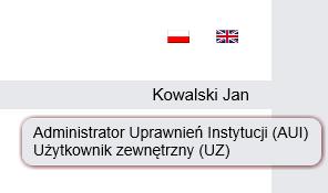 dopasowana jest do roli użytkownika.