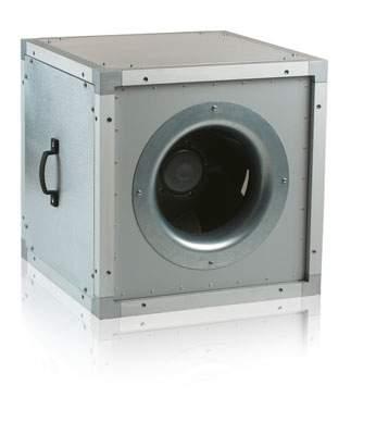 Konstrukcja wentylatora VS EC umożliwia przepływ powietrza przez wentylator liniowo.