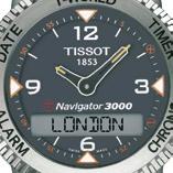 Tryb wskazywania czasu lokalnego Przy dostawie, wskazówki zegarka pokazują czas lokalny. Wyświetlacz cyfrowy pokazuje albo czas lokalny, albo region, w którym stosowany jest dany czas lokalny.