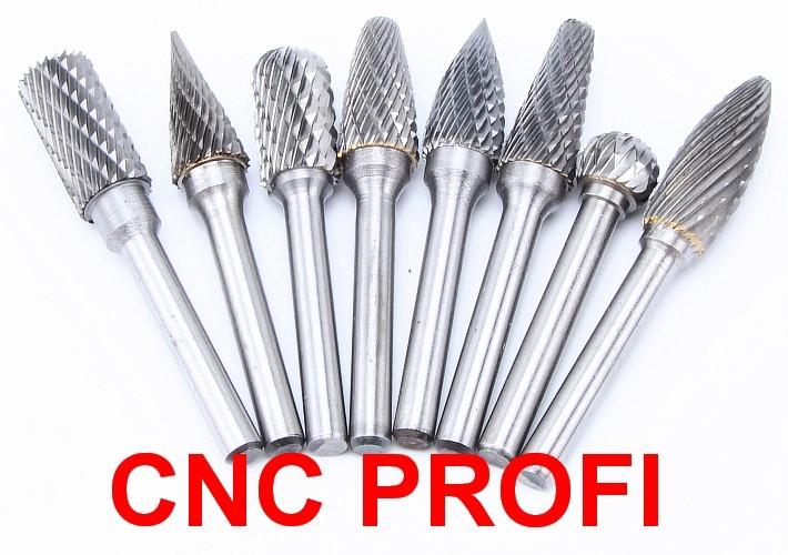 Średnica części roboczej ostrza 6,4mm, Długość części roboczej 6-13 mm Średnica trzpienia uchwytu 3 mm, Długość całkowita 38 mm ZESFP Zestaw szt.