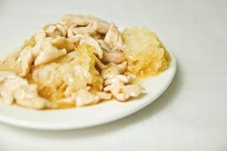 pepper, leek, onion) 糖醋鸡肉 51D Filet z kurczaka w sosie śliwkowym z białymi