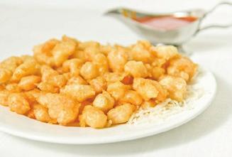 海鮮类 OWOCE MORZA / SEAFOOD 62 Małe krewetki w sosie z ostryg 32,80 (pieczarki) 200 / 350 g Shrimps in oyster sauce (champignons)