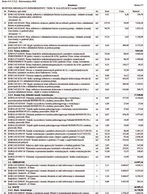 SKRÓCONY WYDRUK KOSZTORYSU DLA BANKU W celu wydruku kosztorysu do banku, podobnie jak w przypadku