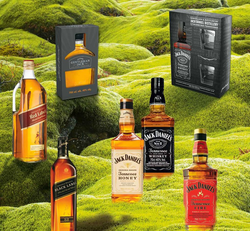 9 Whisky Johnnie Walker Red Label 40% 1,75 l 1 l - 57,14 119,00 9 Whiskey Jack Daniel s Gentleman Jack 40% 0,7l karton 1 l - 142,84 9 8 Whiskey Jack Daniel s 40% +2 szklanki 1 l - zestaw 84,99 76,99