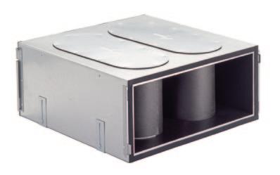 Tłumik ComfoWell CW-S 520 firmy Zehnder o kompaktowej budowie z wysokowydajną specjalną kulisą tłumika oraz nieznacznymi stratami ciśnienia.