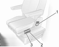 Podparcie odcinka lędźwiowego Obracać pokrętło, aby wyregulować czułość zawieszenia fotela.