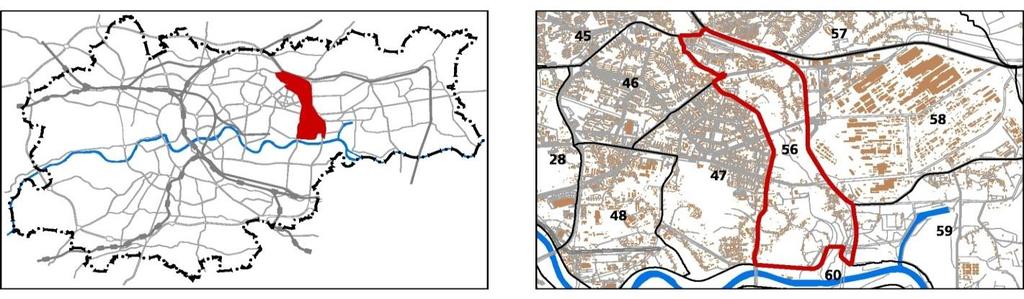 56. DOLINA DŁUBNI JEDNOSTKA: 56 POWIERZCHNIA: NAZWA: 580.