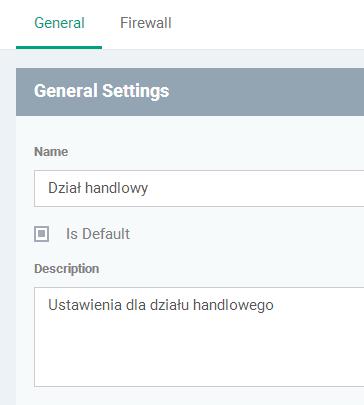 str. 6 Antywirus Comodo Endpoint Security będzie też pracował na ustawieniach domyślnych zdefiniowanych w profilu bezpieczeństwa w sekcji PROFILES->Profiles List.