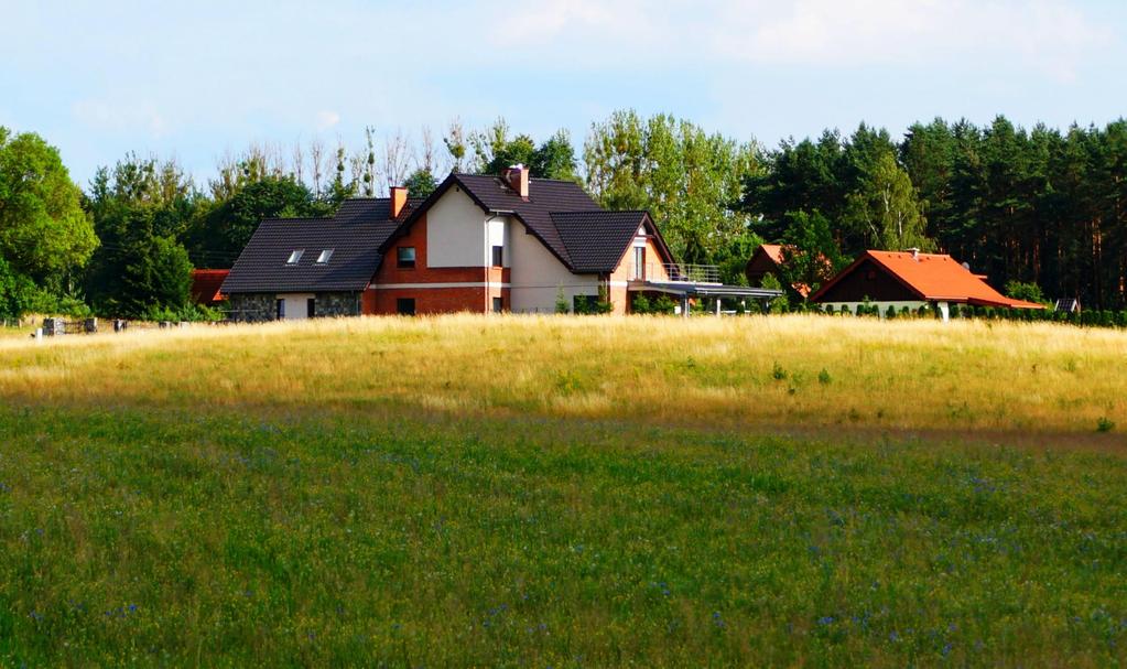 Zabudowa willowa w sąsiedztwie