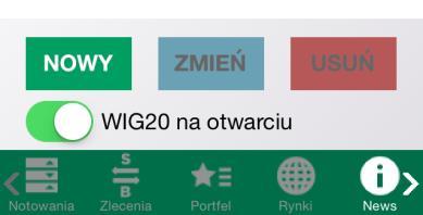 ALERTY CENOWE CZ.1 Jeśli chcesz być na bieżąco informowany o kursie wybranych instrumentów, zdefiniuj alert cenowy.