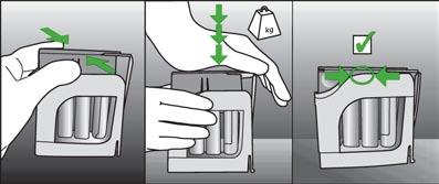 c. Stosować się do instrukcji w nowym oknie Add Triggers - Add Trigger 2 bottle. Po zaakceptowaniu kodu kreskowego, umieścić wyzwalacz 2 w uchwycie oznaczonym kolorem białym. Kliknąć Next. d. Stosować się do instrukcji w oknie Add Triggers - Add Trigger 1 bottle.