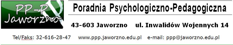 Oferta Poradni Psychologiczno Pedagogicznej w Jaworznie w roku szkolnym 2016/2017 Oferta Poradni Psychologiczno Pedagogicznej w roku szkolnym 2016/2017 jest oparta na pracy następujących zespołów: