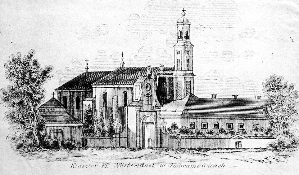 Ryc. 8. Imbramowice. Widok zespołu klasztornego od strony furty (arch. kl. imbr.