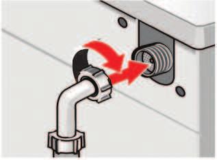 3/4 Podĥøczenie do sieci elektrycznej Odpĥyw do syfonu: Uwaga: W miejscu podĭøczenia zaĭoşyú opaskċ zaciskowø Ø 24 40 mm (handel specjalistyczny).