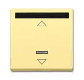 solo Element sterujcy z odbiornikiem podczerwieni 1 ) z nadrukiem, pod[wietlony Do uniwersalnego [ciemniacza centralnego 6593 U. Do mechanizmu Busch-Jalousiecontrol II 6411 U-101, 6411 U/S-101.