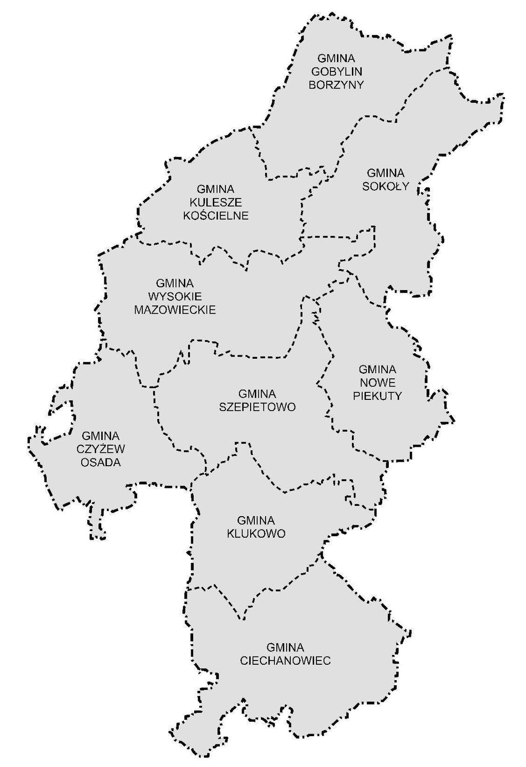 Strona 20 z 257 Rysunek 2 Gminy znajdujące się na