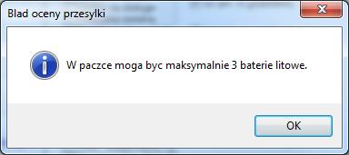 Litowo-jonowe oddzielnie Litowo-metalowe oddzielnie Litowo-jonowe w urządzeniu Litowo-metalowe w urządzeniu Litowo-jonowe zapakowane z urządzeniem Litowo-metalowe zapakowane z urządzeniem 4.