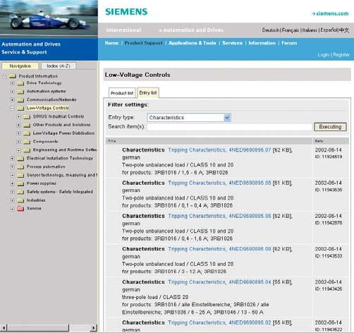dokumentacji technicznej proszę odwiedzić naszą stronę internetową na: http://www.siemens.