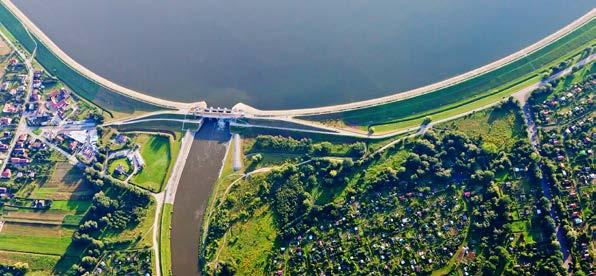 Temat specjalny BUDOWA I RENOWACJA OBIEKTÓW HYDROTECHNICZNYCH tekst: MARIA SZRUBA, Nowoczesne Budownictwo Inżynieryjne Obiekty hydrotechniczne budowano od tysiącleci.