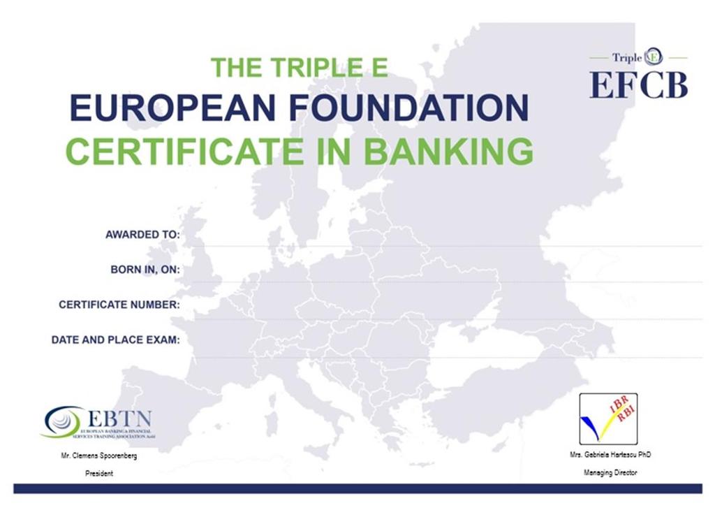 Nowy certyfikat EFCB 3E: