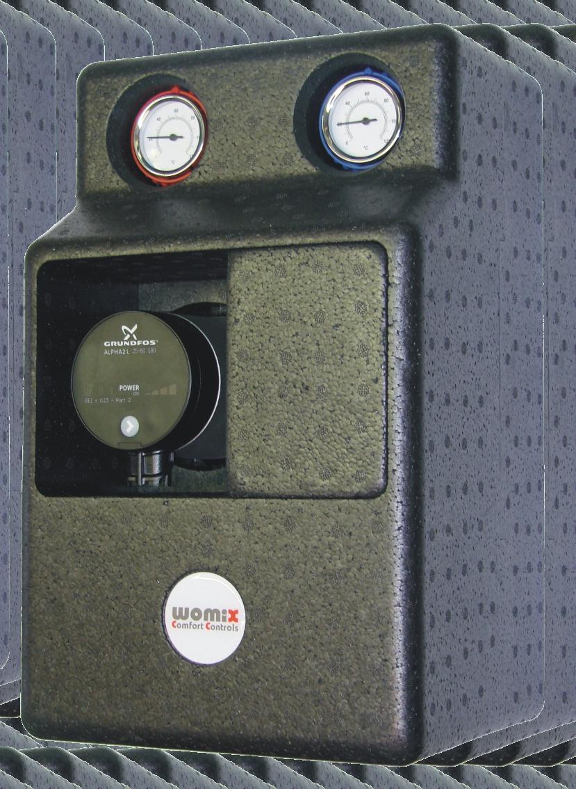 GRUPY POMPOWE DN 25, DN 32 Izolacja pasuje do systemów DN 25 i DN 32.
