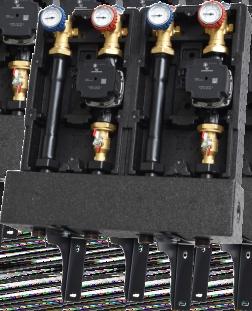 Zestaw D - Idealny zestaw do domowych kotłowni - do mocy 45 kw Zestaw D1 z grupą SA 125 - DN 25 i SMT 125 - DN 25 W skład zestawu wchodzą: - Grupa pompowa SA 125 - DN 25 (1") z pompą