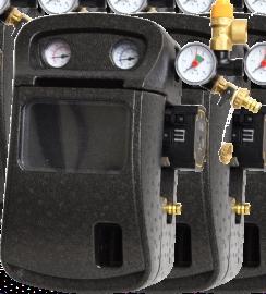 Grupa solarna VERTIGO R 90 - DN 20 Opis i charakterystyka Grupa solarna Vertigo R wyposażona jest w regulator przepływu 2-12 l/min, pompę