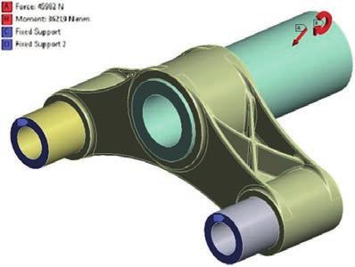Shape optimization The optimization procedure is based on the strength criterion and the properties of the selected casting alloy.